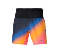 Mizuno Summer Pack Multi Pocket 7inch Short De Running Hommes - Orange, Taille XL