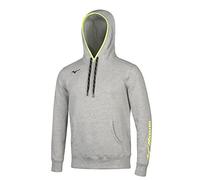 Mizuno Sweat à capuche Homme Gris (Heather Grey) Taille S