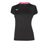 Mizuno T-Shirt Core Short Manche Tee,Femme - Art. 32EA7202-09 (Noir / Pink Fluo