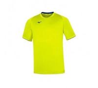 Mizuno T-Shirt Core Short Manche Tee, Homme - 44 ( Jaune Fluo / Royal)