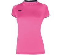 Mizuno T-Shirt Femme Core Short Manche Tee - 64 ( Pink Fluo / Marine)