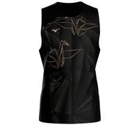 Mizuno T-shirt sans manches Active Dryaeroflow Graphic Origami – Noir S Homme