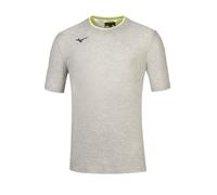 MIZUNO TEAM TEE T SHIRT MAGLIA A MANICA CORTA DA UOMO grey yellow fluo
