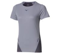 Mizuno - Tech Light Dryaeroflow Short Sleeve Tee - T-shirt femme Quicksilver - XS