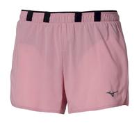 Mizuno - Tech Light Split 3.5" Short - Short running femme Rose Elegance - L