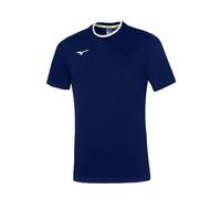 MIZUNO Tee T-Shirt, Bleu Marine/Blanc, M Hommes