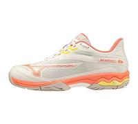 Mizuno Tennis Wave Exceed Light 2 pour Femme, Snwwht Fcoral Sspring, 39 EU