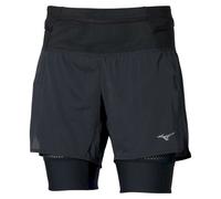 Mizuno - Trail Multipocket 2In1 Short - Short trail femme Black - L