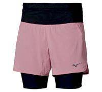 Mizuno - Trail Multipocket 2In1 Short - Short trail femme Rose Elegance - S