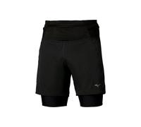 Mizuno - Trail Multipocket Trail 2In1 Short - Short trail homme Black - S