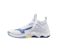 Mizuno, unisex, Chaussures, Blanc, Taille: 44 1/2 EU Wave Momentum 3 Mid Chaussures de volleyball