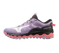 Mizuno Unisex's Wave Mujin 9 Trail Running Shoe, Pastel Lilac White Sun Kissed Coral, 42.5 EU