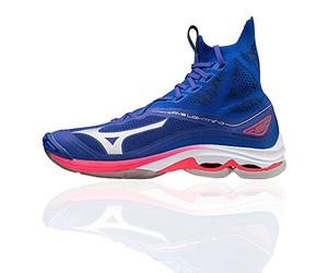 Mizuno V1GA2002 Mixte Adulte Chaussure de Volleyball, Reflexbluec/Silverdpink, 44 EU