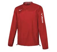 Mizuno Sendai Trad Rain Jacket Veste, Rouge, L Mixte