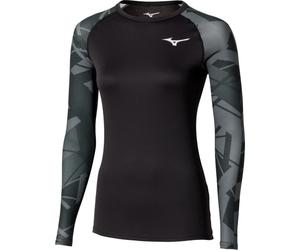 MIZUNO Virtual Body G5 Crew Neck W - Femme - Noir / Gris / Vert - taille L- modèle 2026