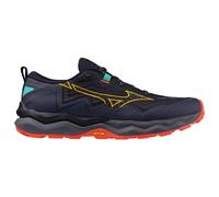 Mizuno - Wave Daichi 9 Baritone Blue Citrus Fiery Coral - 8.5 - Chaussures de trail
