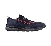Mizuno Wave Daichi 9 GTX Chaussure trail Femmes-bleu foncé, rouge fluo, Pointure 42