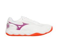 Mizuno Wave Enforce Court 2 Clay Femmes Blanc/Orange/Violet 42