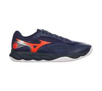 Mizuno Wave Enforce Court 2 Chaussure terre battue Hommes - bleu foncé, orange 44.5