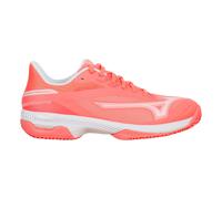 Mizuno Wave Exceed Court Chaussure Terre Battue Femmes-Corail,Blanc