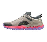 Mizuno Wave Ibuki 4 (W), Chaussures de Trail Running Femme, Ghost Grey High Vis Pink Purple Punch, 37 EU