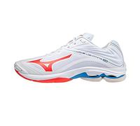 Mizuno Homme Wave Lightning Z6 Chaussure de Marche, White/Ignition Red/French Blue, 50 EU