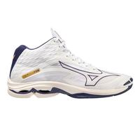 Mizuno Wave Lightning Z7MID Chaussures de Volleyball Unisexes pour Adultes, White/BlueRibbon/MP Gold, 44,5 EU, White Blueribbon MP Gold, 44.5 EU