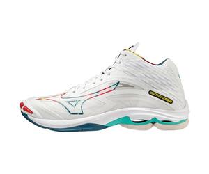 Mizuno Wave Lightning Z7MID Chaussures Unisexe Adulte Blanc HighVisibility/MBlue, 51 EU