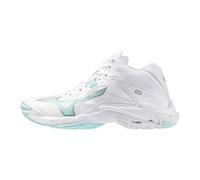 Mizuno Wave Lightning Z8 Mid, Chaussures de volley-ball Femme, White/Blue Tint, turquoise, 38 EU