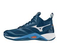 Mizuno Wave Momentum 2 Mid, Chaussures de Volleyball Unisexe pour Adultes, DarkDenim/White/ScarletIbi, 46 EU, Darkdenim White Scarletibi, 46 EU