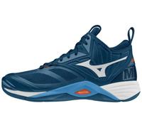 Mizuno Wave Momentum 2 Mid Chaussures Unisexes pour Adulte, Multicolore (Dark Denim White Scarletibi), 50 EU