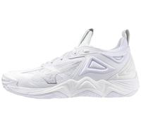 Mizuno Wave Momentum 3 Men's Volleyball Shoe, White-Silver, 8.5