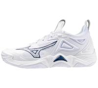 Mizuno Wave Momentum 3 Women's Volleyball Shoe, White-Navy, 11