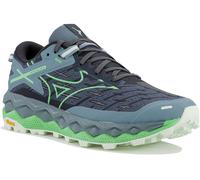 Mizuno - Wave Mujin 10 - Chaussures trail femme Violet Indigo / Neo Mint / Citadel - 38.5