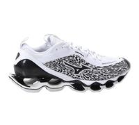 Mizuno Wave Prophecy 13.2 Chaussures de Running Neutre, Blanc et Noir, Amortissement Infinity Wave, Tige en maille respirante, blanc/noir, 44.5 EU