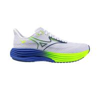 Mizuno - Wave Rider 29 - Chaussures running homme White / Estate Blue / Lightning Yellow - 43
