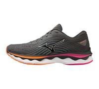 Mizuno Chaussures de course sur route Wave Sky 6 Femme – Noir/Rose/Orange – Taille 40,5 EU