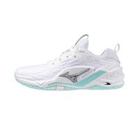 Mizuno Wave Stealth Neo 2 Chaussures d'intérieur pour femme - AW25, Blanc Violet Indigo Camélia Ros, 42.5 EU