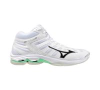 Mizuno Wave Voltage 2 Mid, Chaussures de volley-ball unisexe pour adulte, Blanc, 42.5 EU