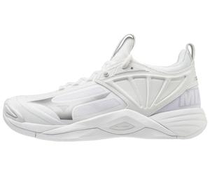 Mizuno Women's 2 Wave Momentum Chaussures de Volley-Ball pour Femme 12, Blanc/argenté, 44.5 EU