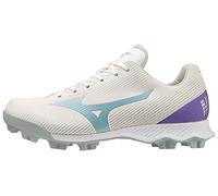 Mizuno Women's Wave Finch Lightrevo Softball Shoe, White, 9
