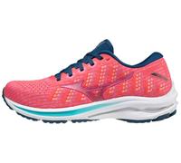 Mizuno Women's Wave Rider 25 Femme, Waveknit Cayenne Phlox Rose, 38 EU