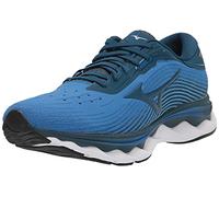 Mizuno Women's Wave Sky 5 Running Shoe, Imperial Blue-Sea, 9.5