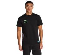 Mizuno X Vrunk Tee Homme - T-Shirts, Noir - Taille S - Poly Woven Black