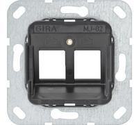 Gira Gira Modular Jack 2 double encastré anneau porteur 560200 Quantité:1