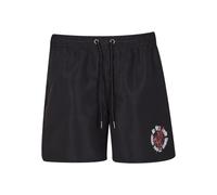 MJ Gonzales Shorts de bain 'Rebels never die' canneberge / noir / blanc, Taille S