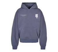 MJ Gonzales Sweat-shirt bleu / blanc cassé, Taille 5XL