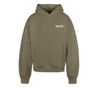 MJ Gonzales Sweat-shirt 'Discipline Dynasty' gris clair / gris foncé / olive / blanc, Taille L