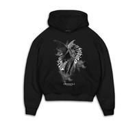 MJ Gonzales Sweat-shirt gris / noir / blanc, Taille XL