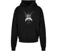 MJ Gonzales Sweat-shirt 'HIGHER THAN HEAVEN' gris / noir / blanc, Taille XXXL